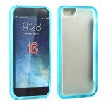 Wholesale Apple iPhone 6 Gummy Hybrid Case (Blue)